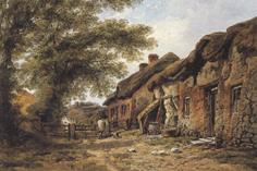 William Pitt Old Cottages at Stoborough,Dorset (mk37)